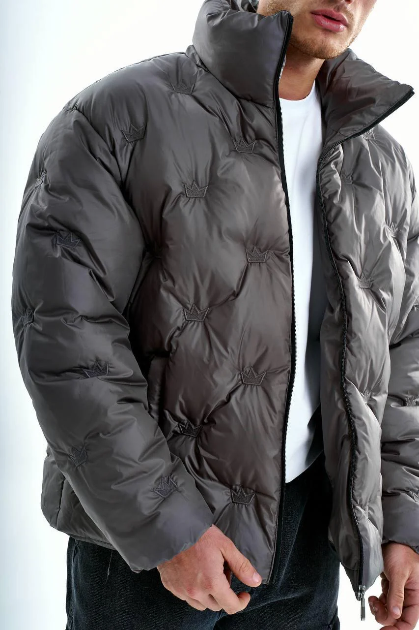 Grey Bomber Jacket - Image 2