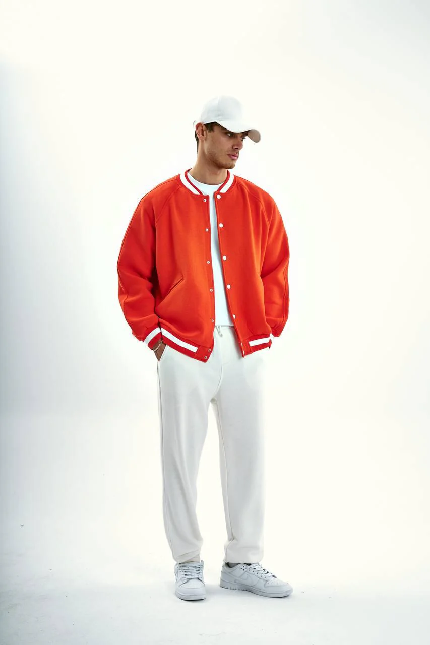Orange Wool Jacket - Image 3